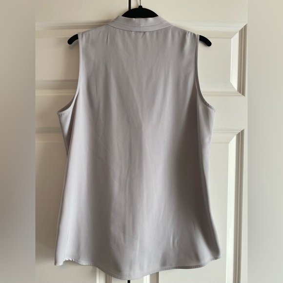 Calvin Klein Workwear Sleeveless Blouse - Size Women's Medium - Gray - Picture 3 of 4